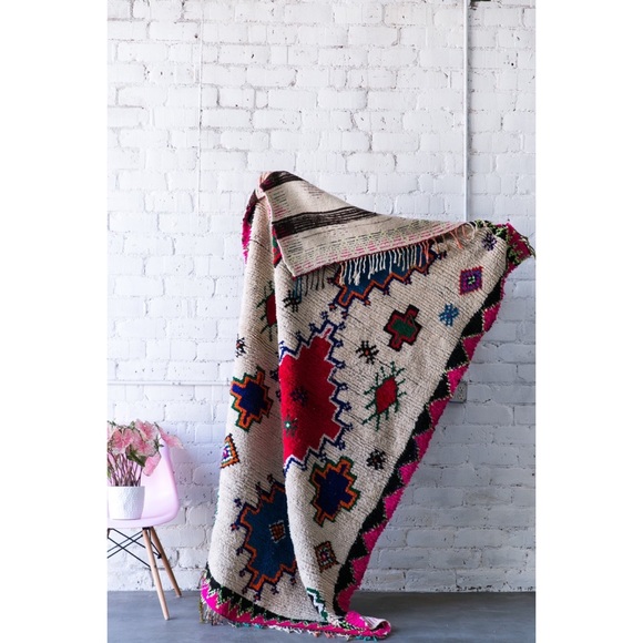 Coco Carpets SOUTHWEST SOIREE boucherouite vintage moroccan berber rug - Picture 3 of 3